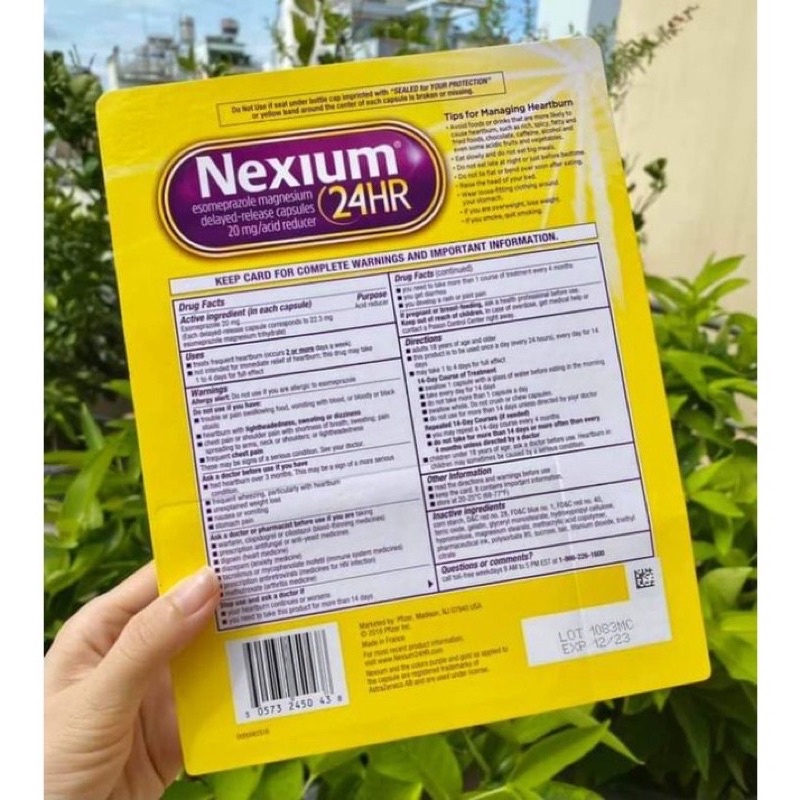 Viên uống Nẽxium 42 viên- Hàng Mỹ