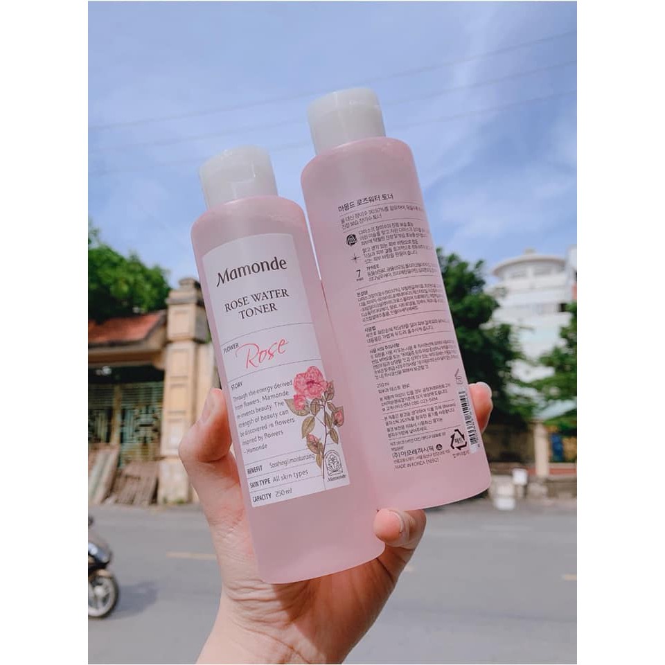NƯỚC HOA HỒNG DƯỠNG DA / MAMODE / Nước hoa hồng không cồn Mamonde Rose Water Toner 250ml | BigBuy360 - bigbuy360.vn