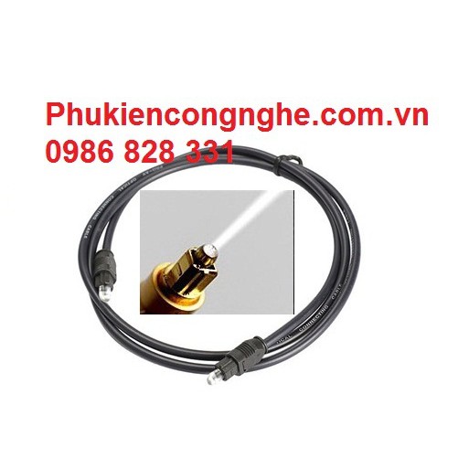 Cáp quang âm thanh 1,5m Toslink Optical đen