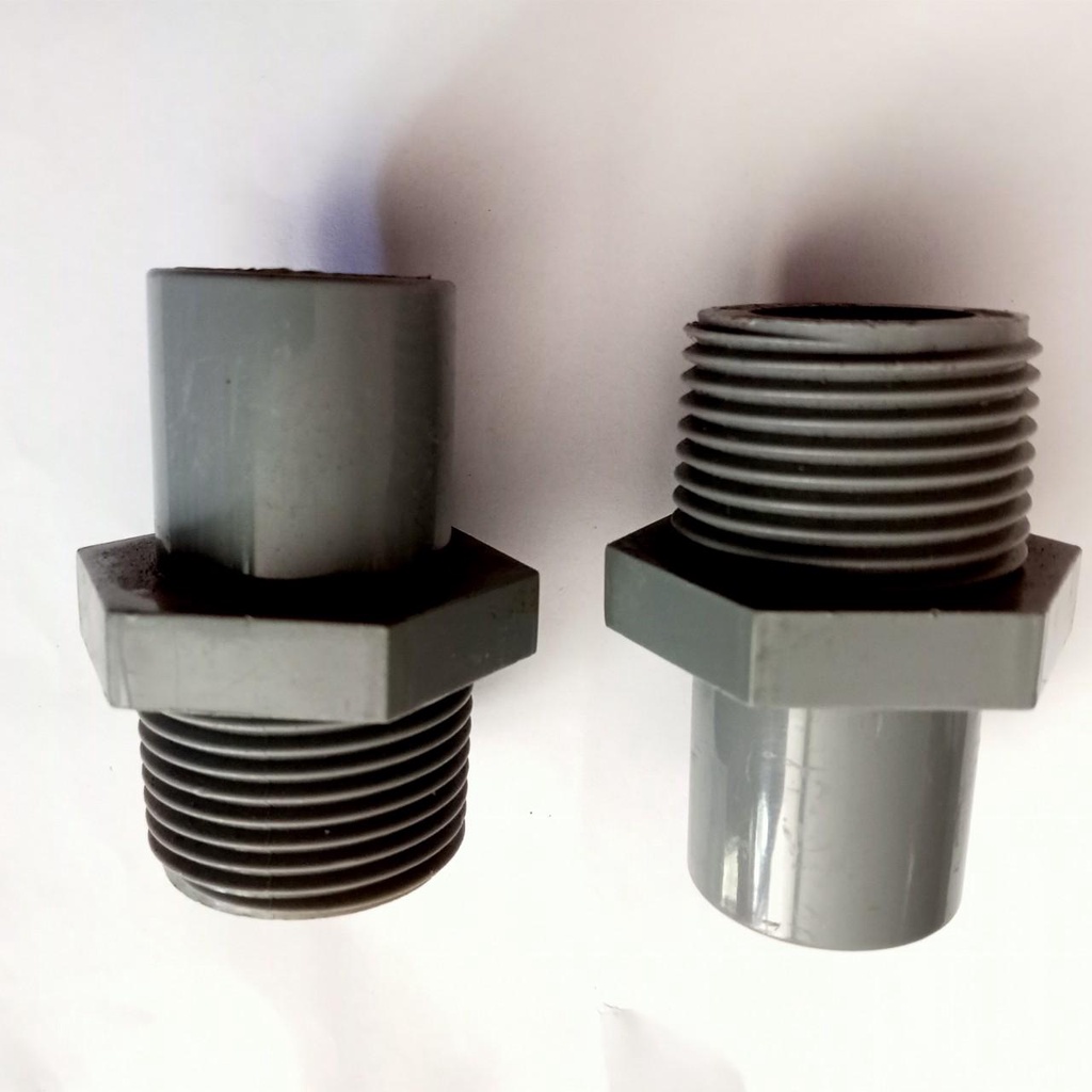 Ren ngoài 34mm ống 21 mm Nối có răng nhựa PVC RN 34/21 cao cấp