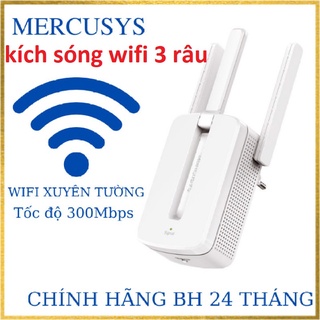 Kích sóng wifi 3 râu Mercusys tốc độ 300Mbps cực mạnh , bộ kích sóng wifi Mercusys chính hãng