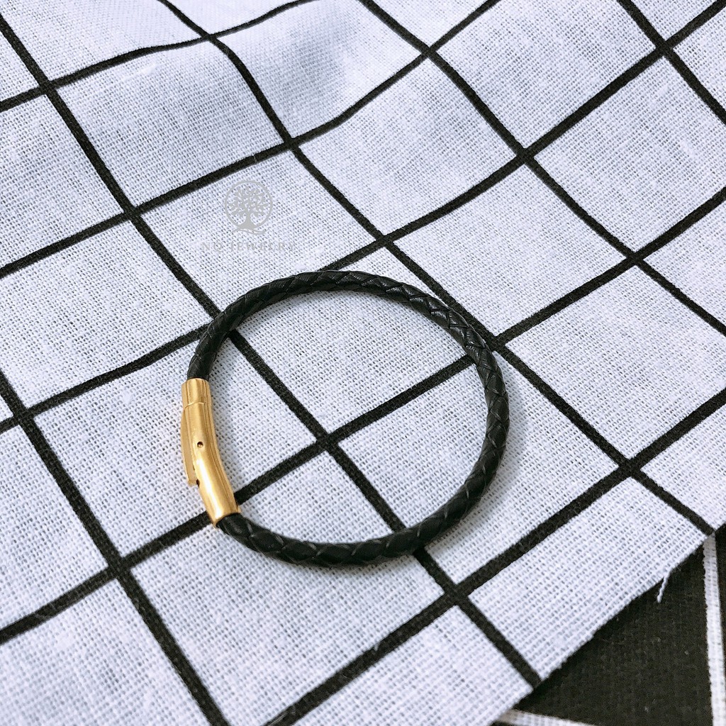 Vòng tay dây da cao cấp - Vòng tay nam nữ NQ Jewelry