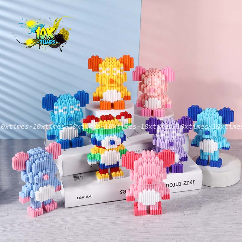 Mô hình bearbrick 12 cm họa tiết hoa quả tặng bạn trai bạn gái 10xtimes