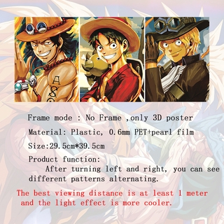 Poster 3d Anime One Piece