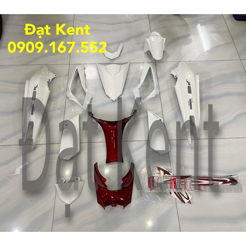 Dàn áo AB trắng 2007 (bình xăng cơ)+ Tem trắng 2007