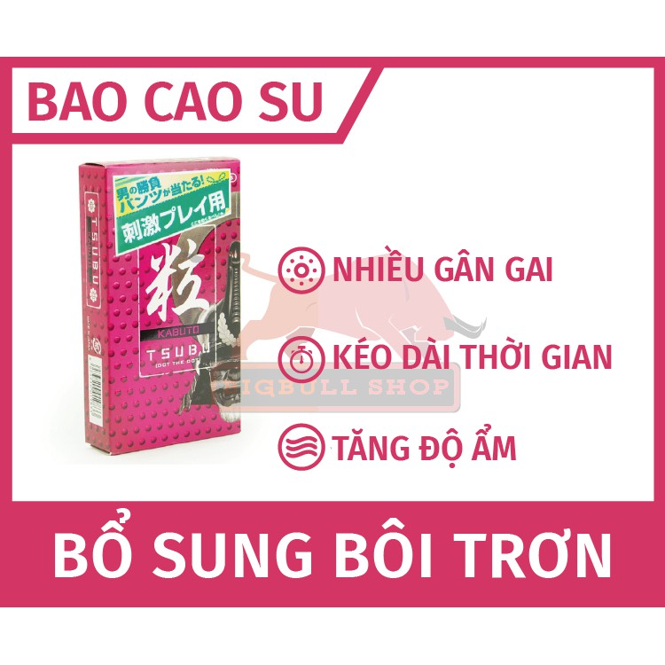 [Che tên kín đáo]Bao cao su Jex Kabuto Dot The Dot hộp 8 chiếc - Bigbull Shop