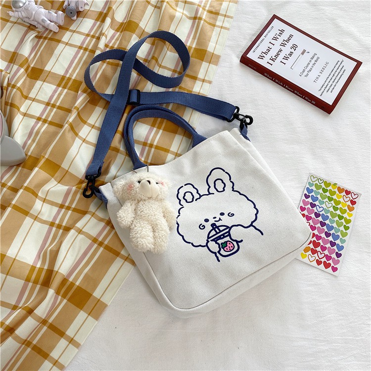 [Mã FAMAYWA2 giảm 10K đơn 50K] TÚI TOTE BAG CANVAS ĐEO CHÉO ĐI HỌC ĐI CHƠI ĐẸP GIÁ RẺ ( có gấu) | BigBuy360 - bigbuy360.vn