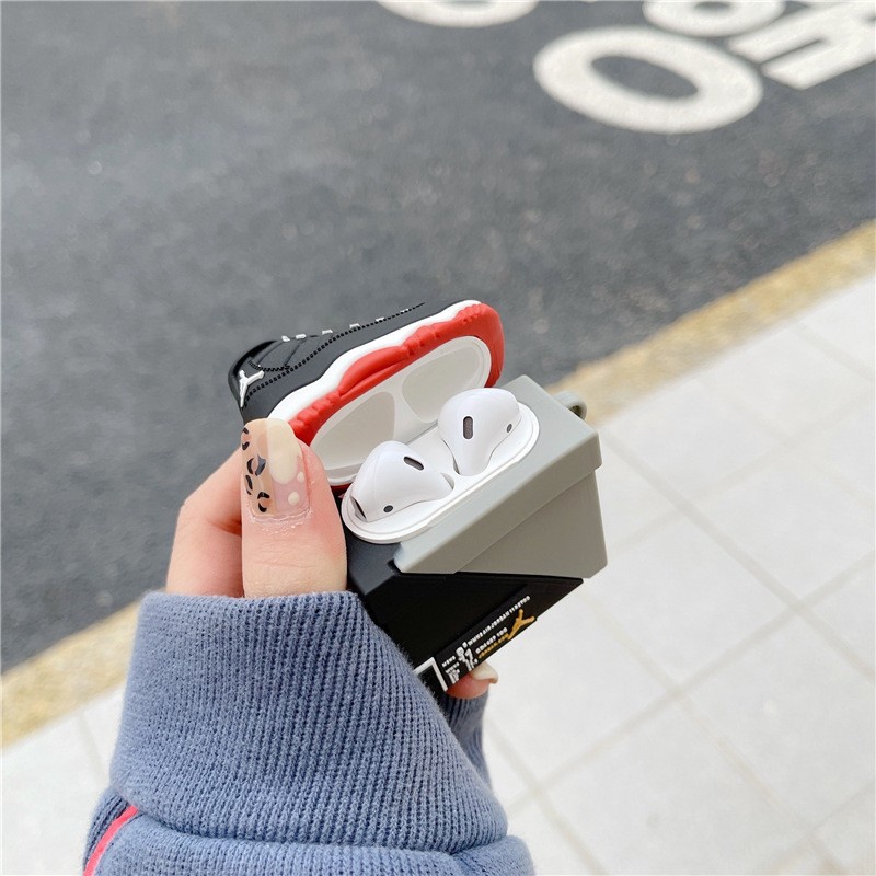 Vỏ Bảo Vệ Hộp Sạc Tai Nghe AirPodsPro2gen 2022 / AirPodsPro2 / AirPods3 / AirPods2gen Hình Hộp Giày Dễ Thương Ốp