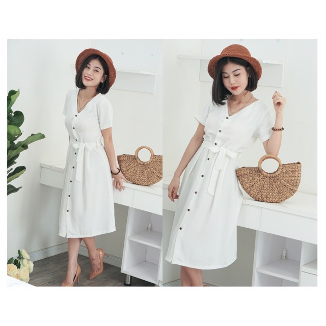 Váy cài cúc trước chất đẹp