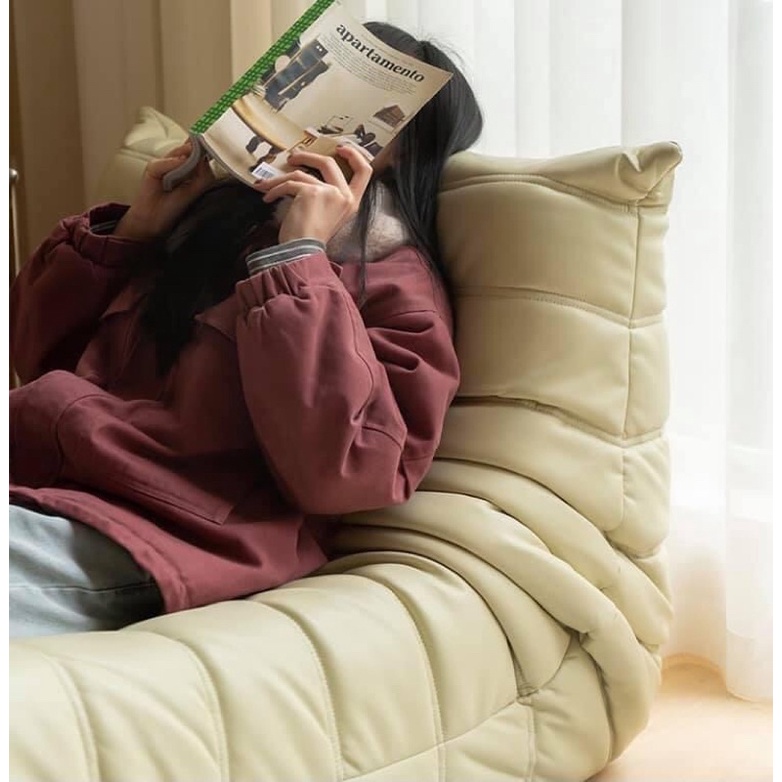 Ghế lười Togo || Togo Armchair da PU nhiều màu phong cách Hàn Quốc