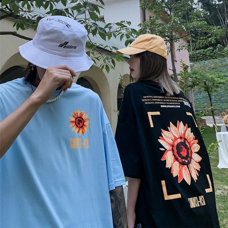 Áo thun tay lỡ Unisex Hoa hướng dương
