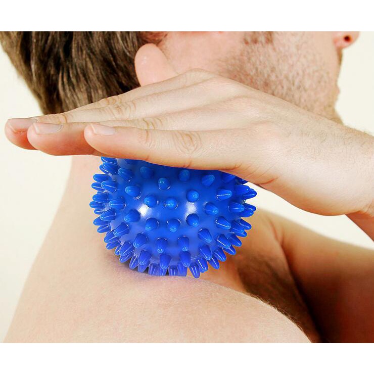 Bóng gai matxa cơ bắp - Thư viện Yoga - Chất liệu nhựa cứng PVC, đường kính 9cm