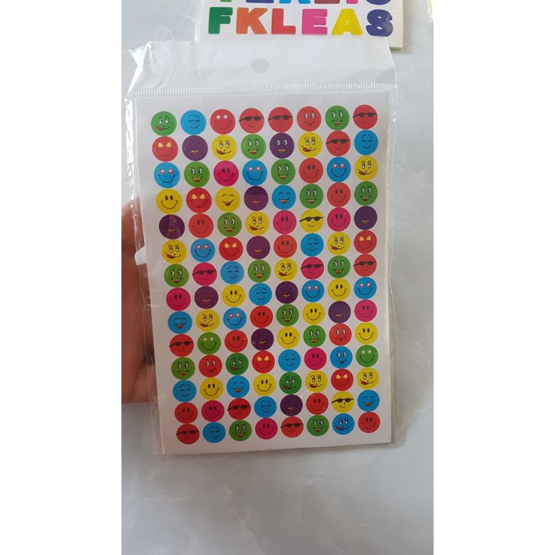 10 túi Stickers hình mặt cười, ngôi sao