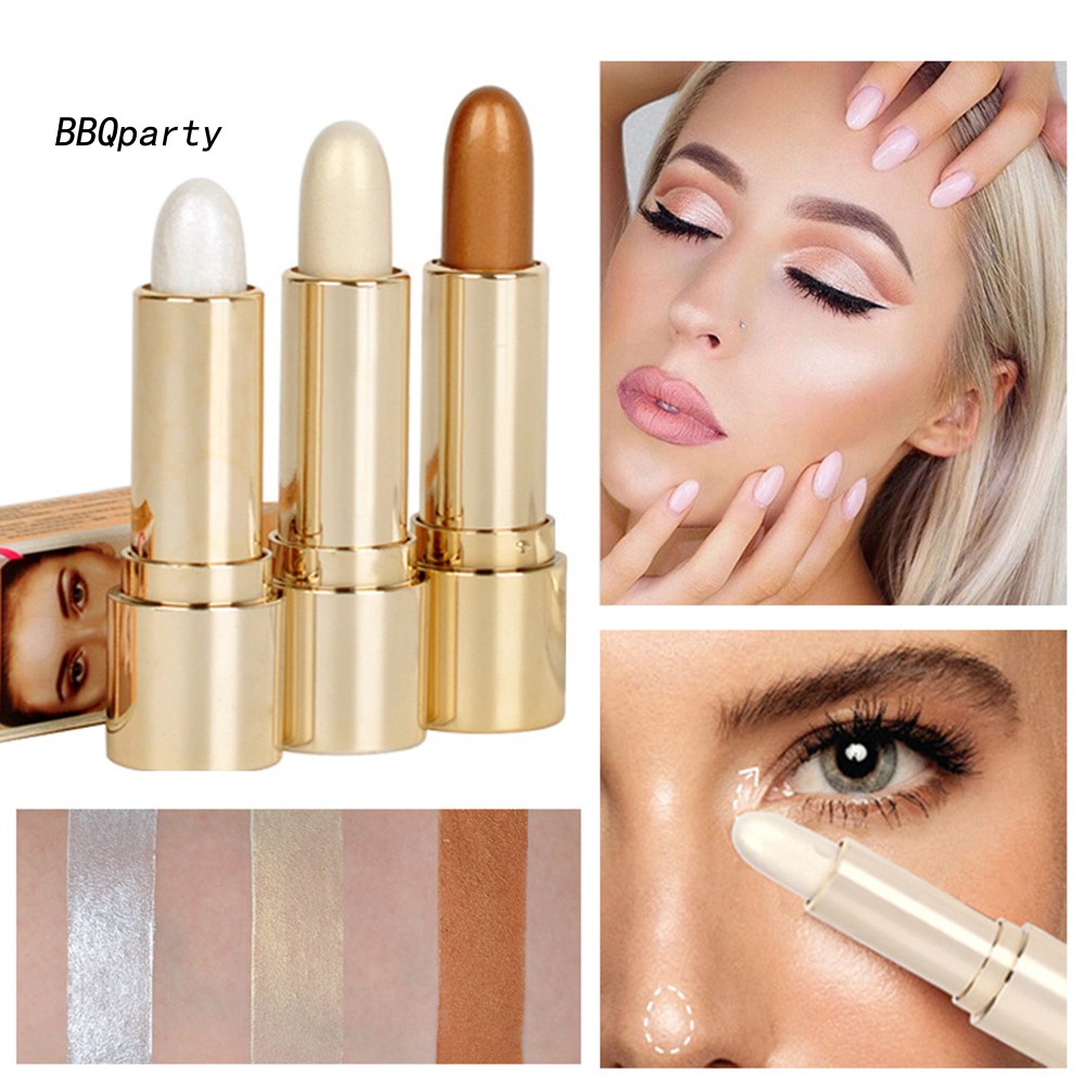 【BBQ.Eyes makeup】1Pc Makeup Pen Highlighters Face Brighten Contour Cosmetic Stick