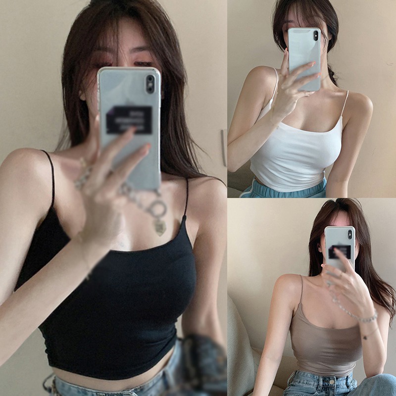 Áo Tank Top Sát Nách Thiết Kế Đơn Giản Cho Phái Nữ