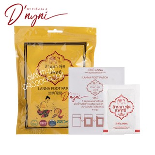 [GÓI 10 MIẾNG] Dán Thải Độc Chân Detox Lanna Foot Patch Ngải Cứu Dấm Gừng Thái Lan MẪU MỚI