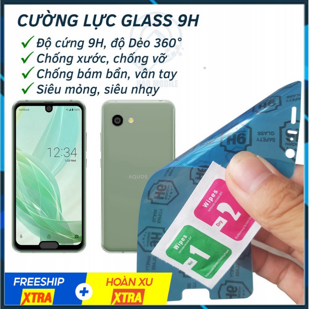 Dán cường lực dẻo nano AQuos R2 Compact