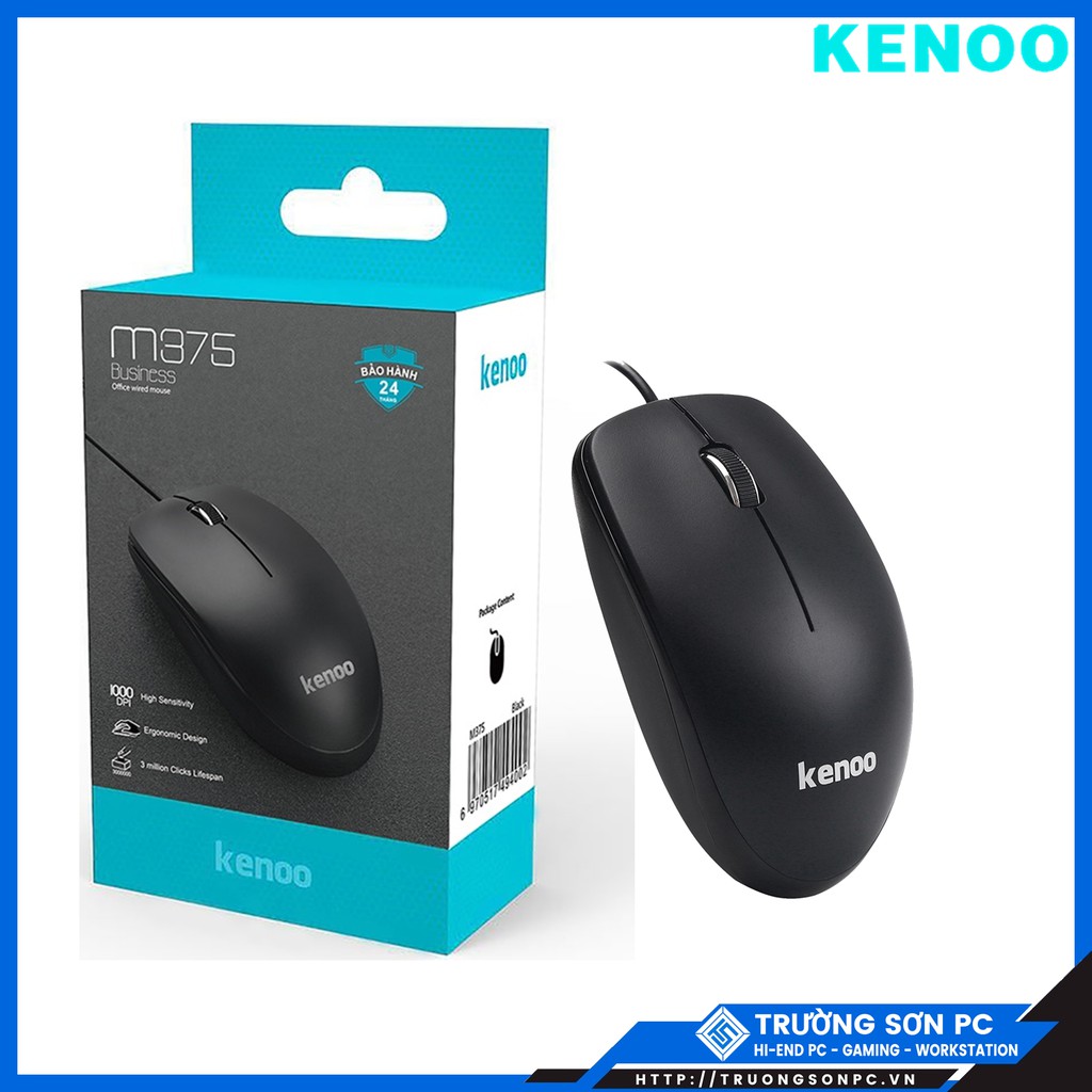 Combo Bộ Phím Chuột Máy Tính Có Dây KENOO K6010 + M375 USB | Bảo Hàng 24 Tháng