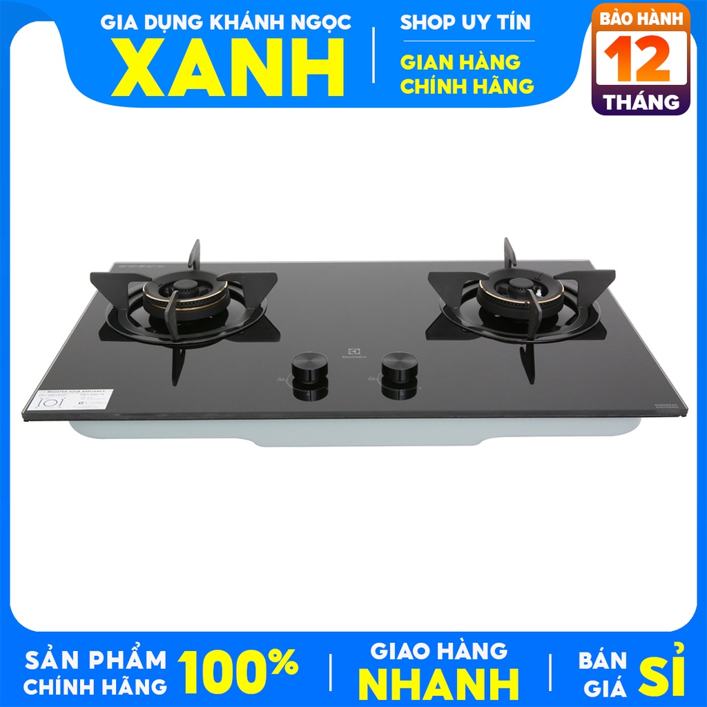 Bếp gas âm Electrolux EHG7230BE -Chính Hãng trưng bày 99%+Tặng Dây gas,đánh lửa IC nhạy bén, giúp bật lửa nhanh