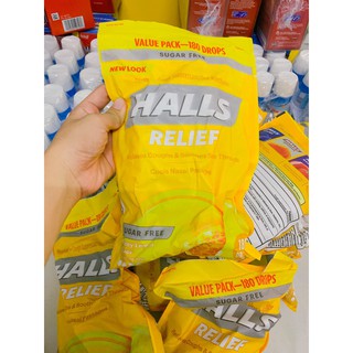 Kẹo ngậm Halls chanh mật ong không đường