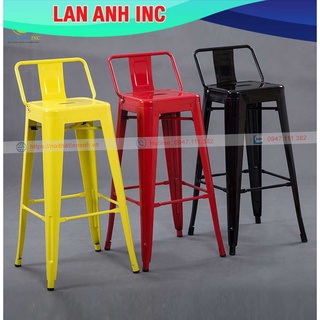 Ghế Bar Tolix cao có tựa