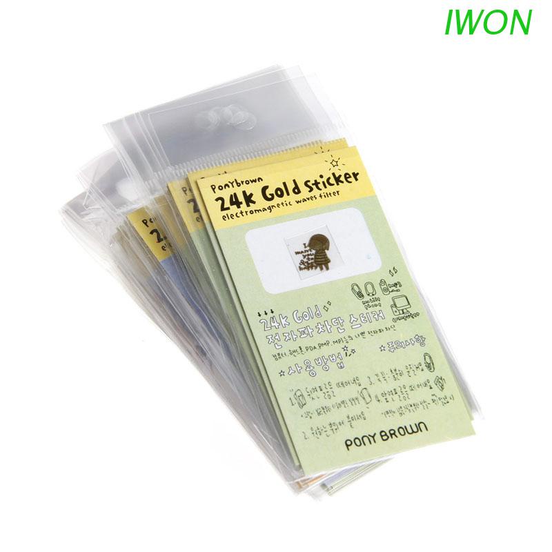 Bộ 50 Miếng Dán Mạ Vàng Chống Bức Xạ Cho Camera Điện Thoại