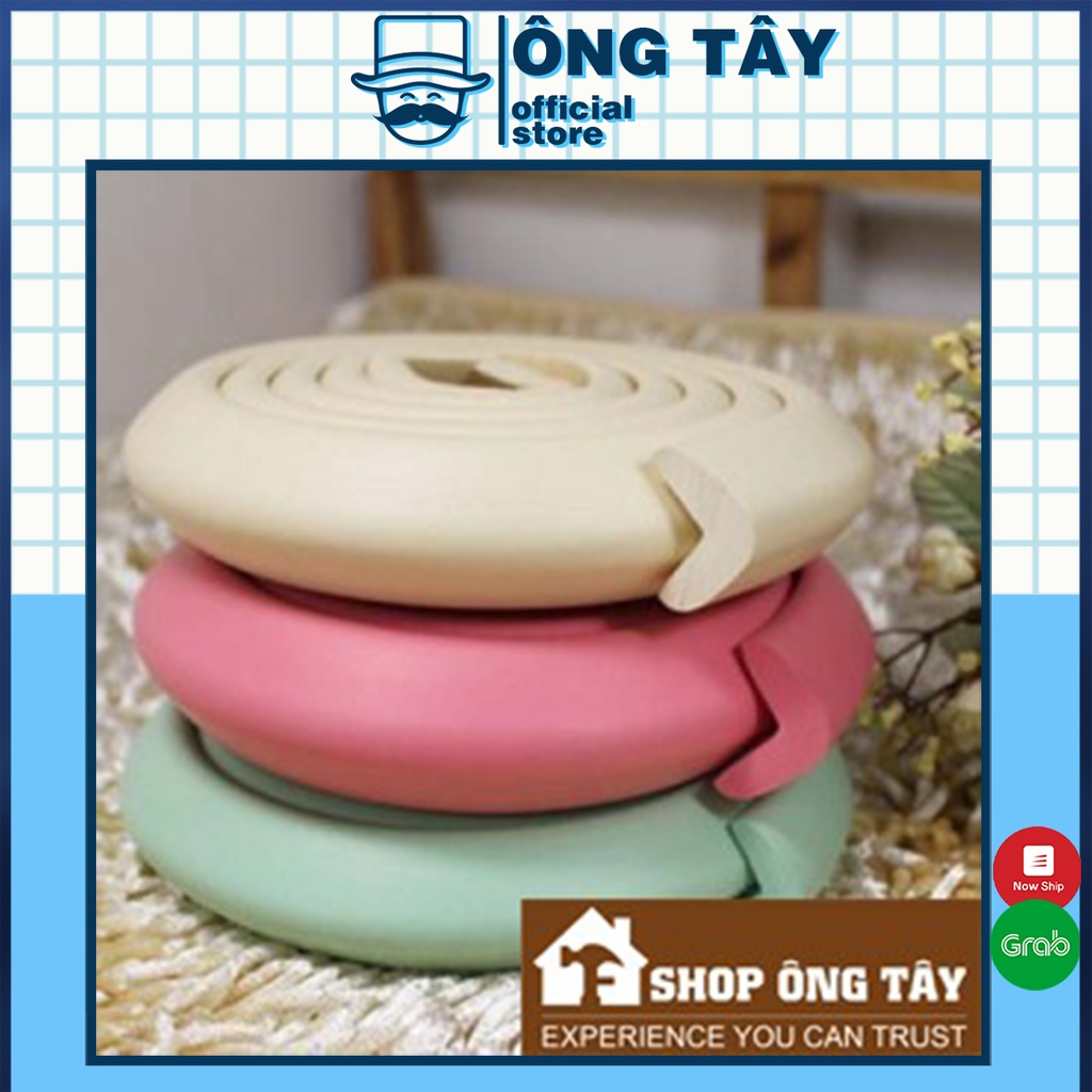 Cuộn dây xốp bọc cạnh bàn, cạnh tủ 2m ( giao ngẫu nhiên mầu)
