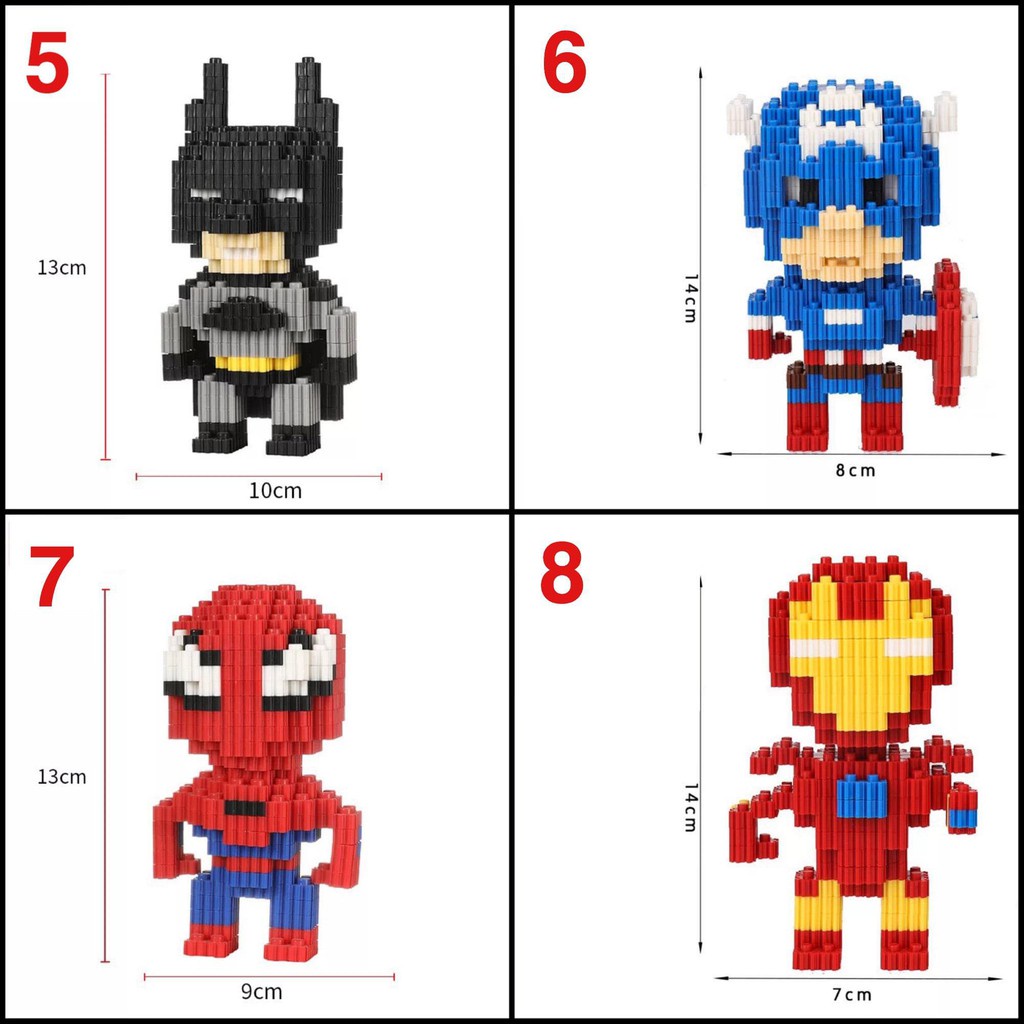 Đồ chơi lego xếp hình cho bé trai bé gái các nhân vật hoạt hình dễ thương JIMADO SA281