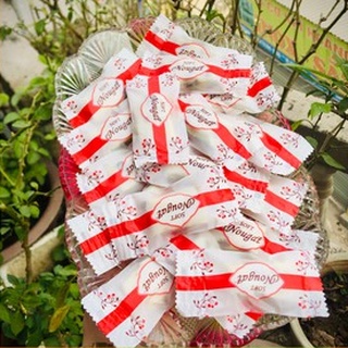 Túi đựng kẹo nougat 200 chiếc (sọc đỏ)