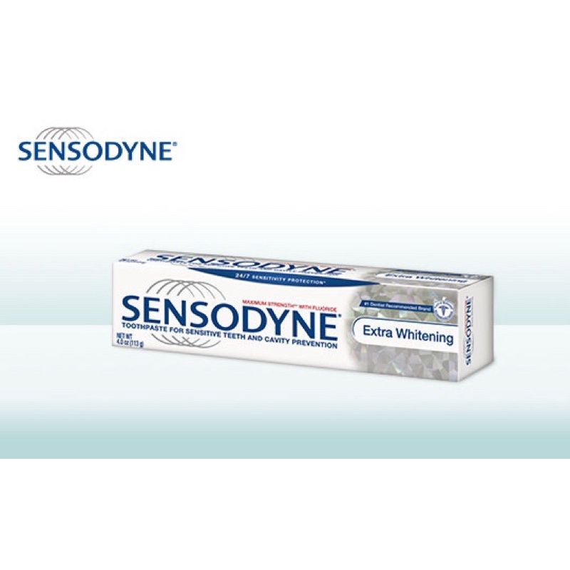 Kem Đánh Răng Sensodyne Mỹ Chống Ê Buốt Và Làm Trắng Răng Sensodyne Extra Whitening 184G