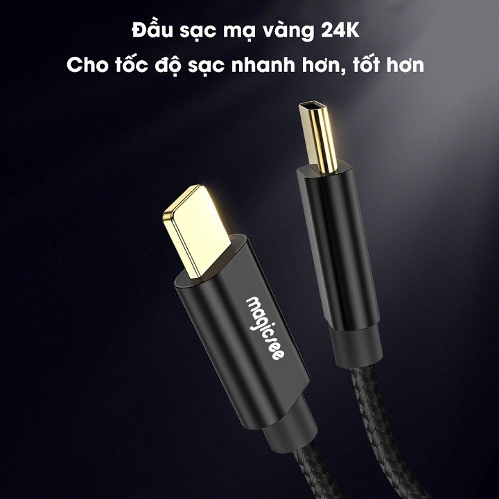Dây Cáp sạc nhanh Magicsee PD60W Type-C to Lightning dành cho Iphone - Sạc nhanh PD20W