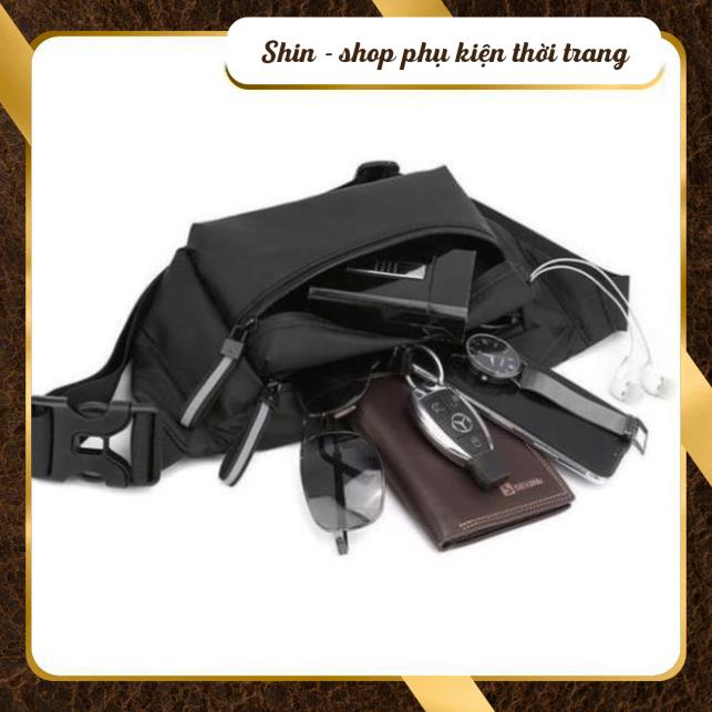 Túi Đeo Chéo Nam Khóa Phản Quang Phong Cách Hàn Quốc - Vải dù Kháng Nước Tuyệt Đối - Shin Shop Leather