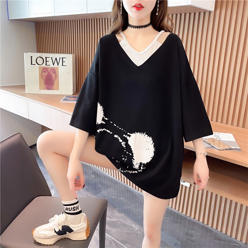 Áo thun áo phông nữ from rộng chất cotton co giãn size tới 70kg | BigBuy360 - bigbuy360.vn