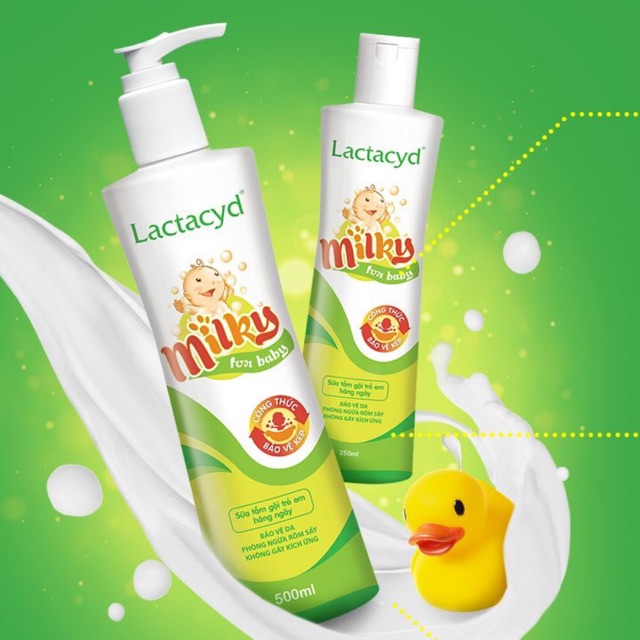 Sữa tắm Lactacyd Milky - Sự lựa chọn số 1 của mẹ để chăm sóc làn da mỏng manh của bé.