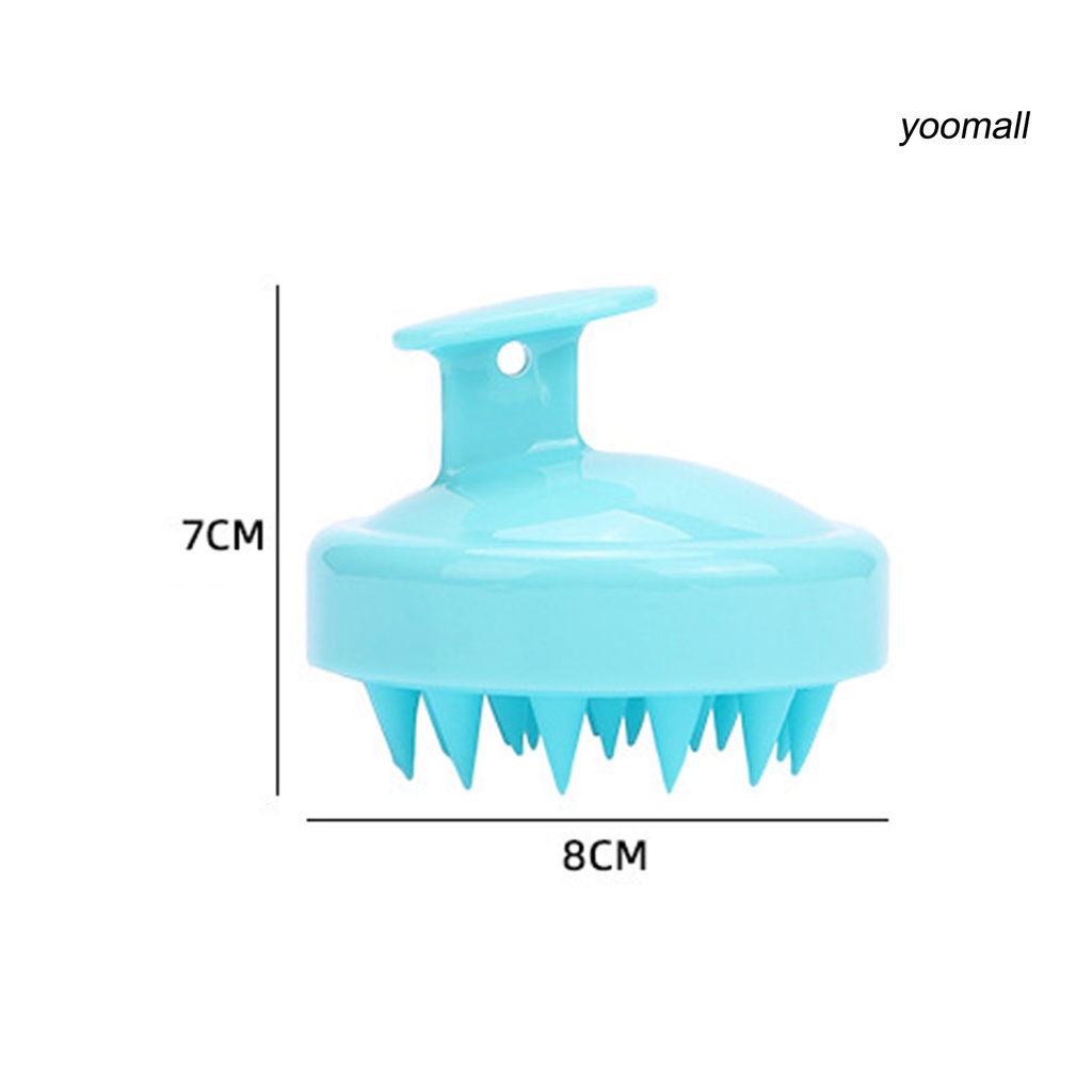 [Hàng mới về] Lược gội massage da đầu bằng silicon chống trượt tiện dụng