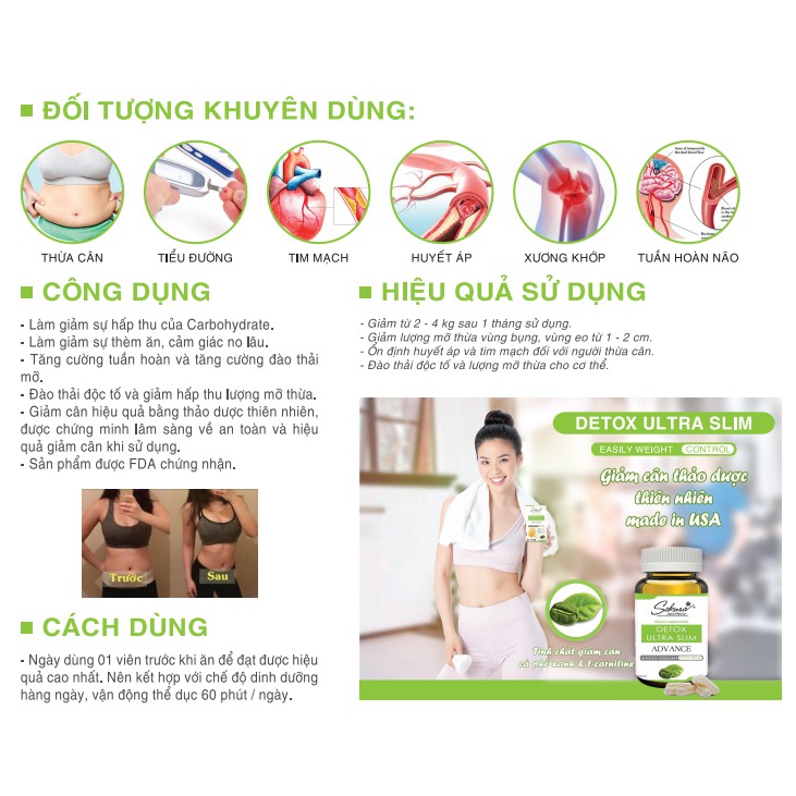 SAKURA DETOX ULTRA SLIM - Thuốc giảm cân hiệu quả