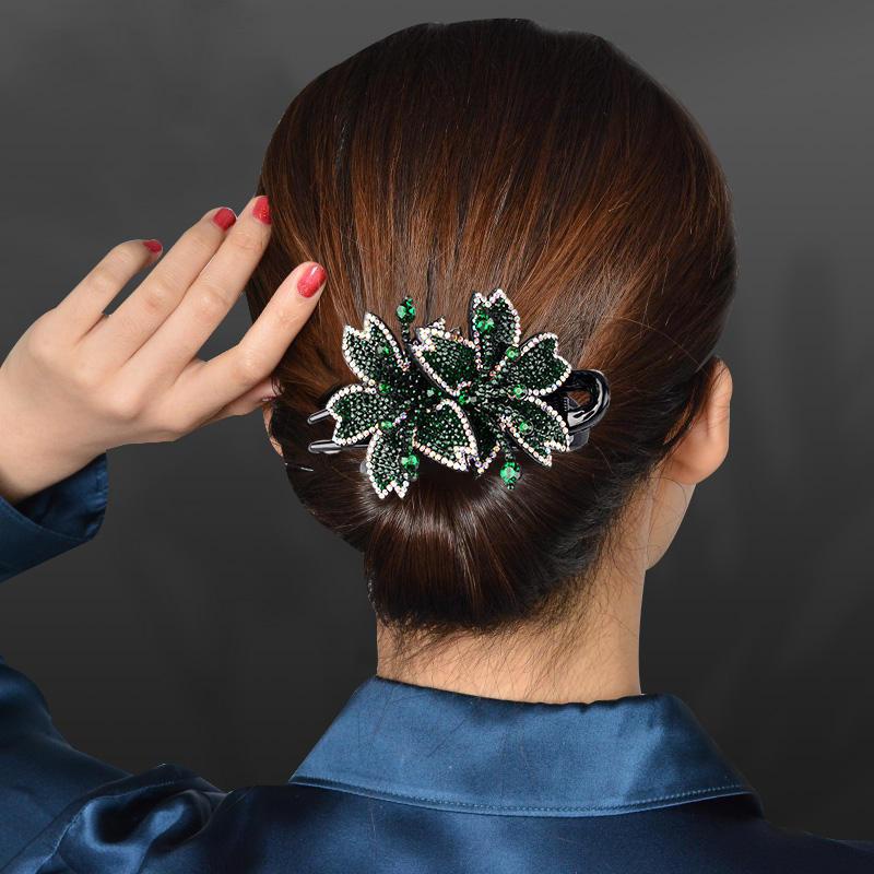 Kẹp Tóc Hình Chú Vịt Đính Đá Nhiều Màu Sắc Thời Trang Dành Cho Nữ