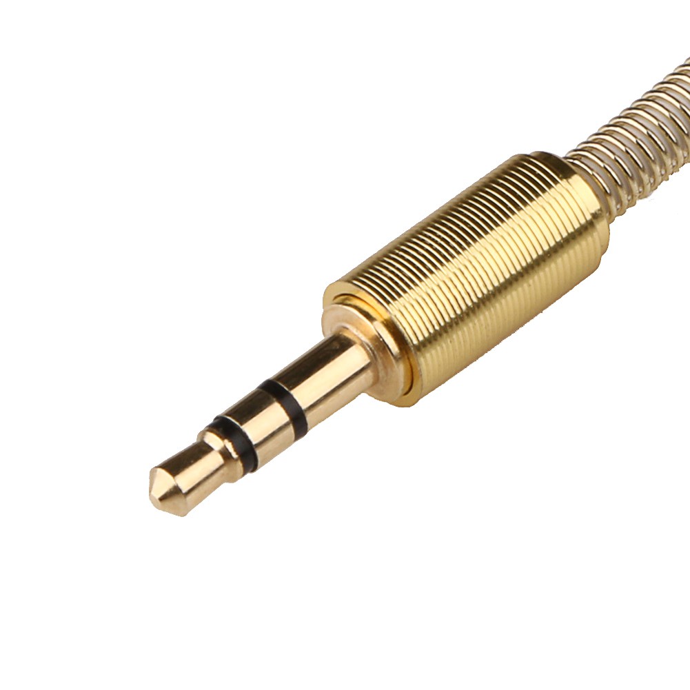 Cáp âm thanh Audio Aux góc 90 độ jack 3.5mm dài 1m / 2m  / 3m cho loa âm ly điện thoại máy tính