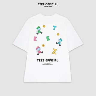 [XẢ NGHỈ BÁN] Áo Thun TEEZ - TZ1037 Unisex Nam Nữ TEEZ Form Rộng Tay Lỡ Freesize