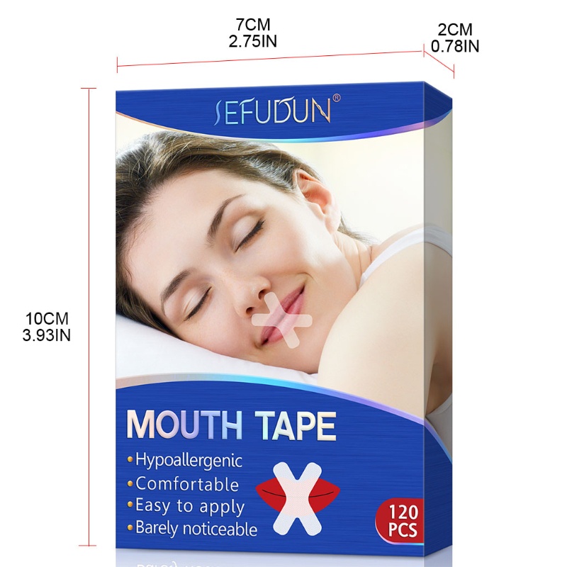 [Hàng mới về] Hộp 12 dải dán miệng chống ngáy cải thiện giấc ngủ tiện lợi