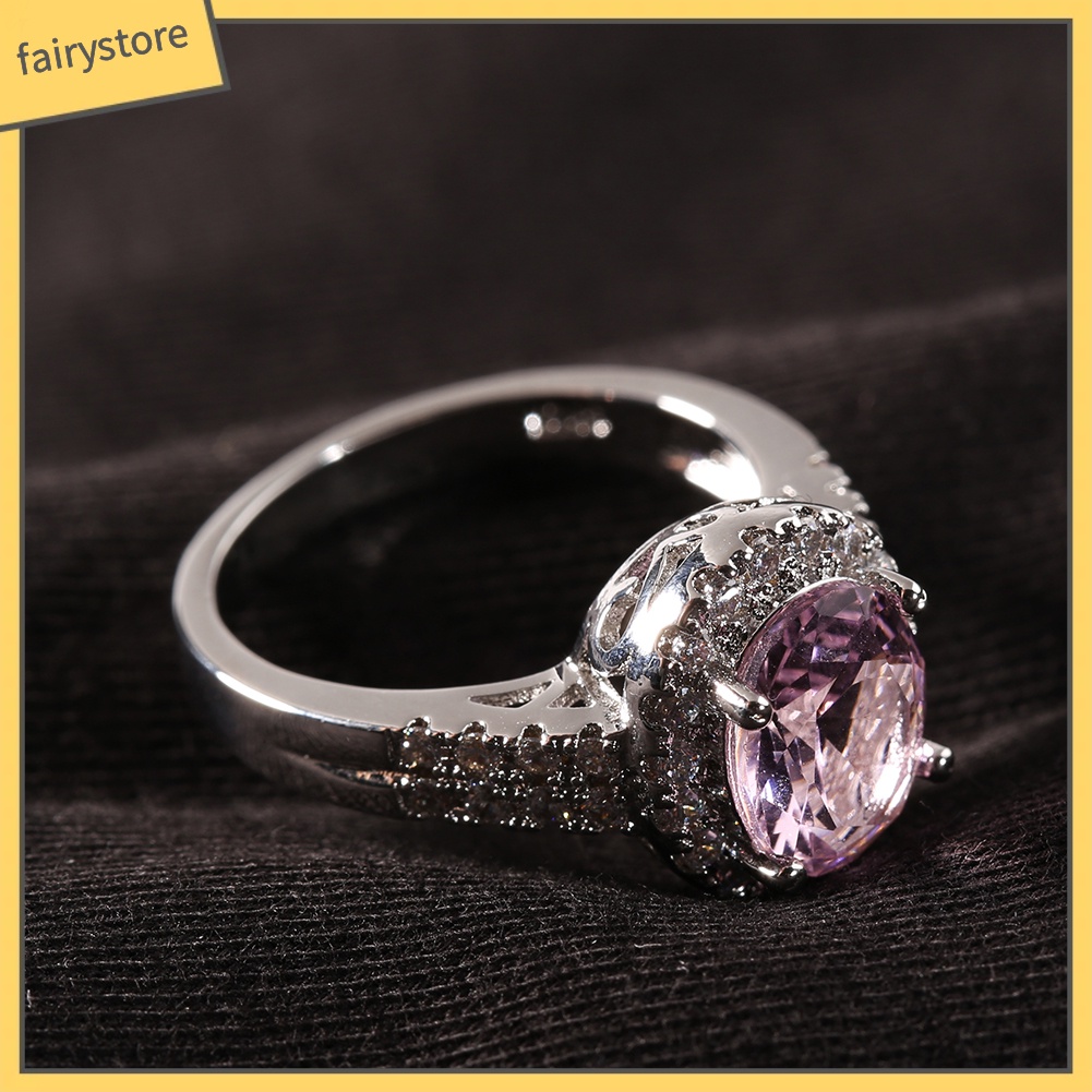 Nhẫn Đính Đá Phong Cách Sang Trọng Thanh Lịch Dành Cho Nữ