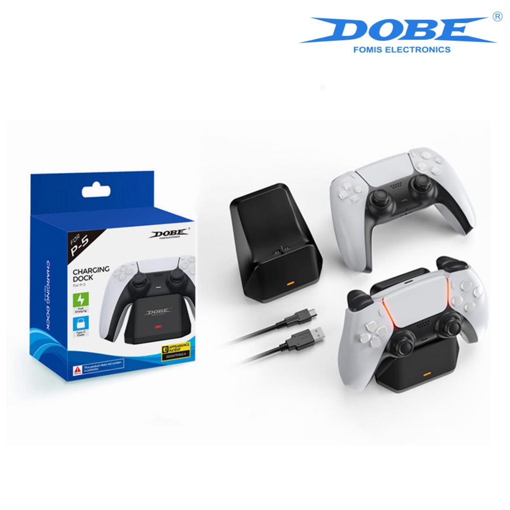 Đế Sạc 2021 Dobe Playstation 5 Kèm Dây Cáp Sạc Nhanh Cho Tay Cầm Chơi Game Ps5 Tp5-0586