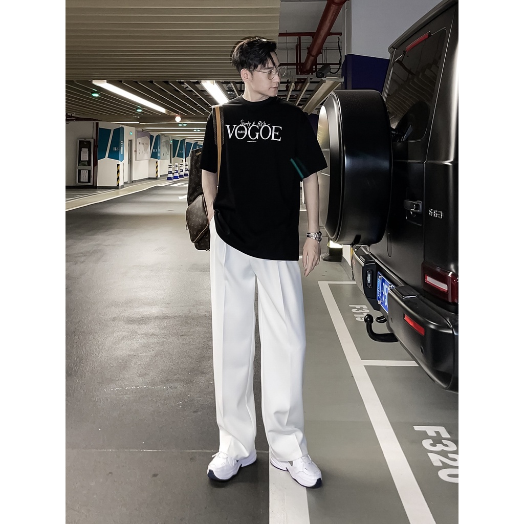 Áo Phông Nam Nữ In Nổi VOGOE 2 Màu Trẻ Trung Năng Động Phogn Cách Hot Trend Hè 2022