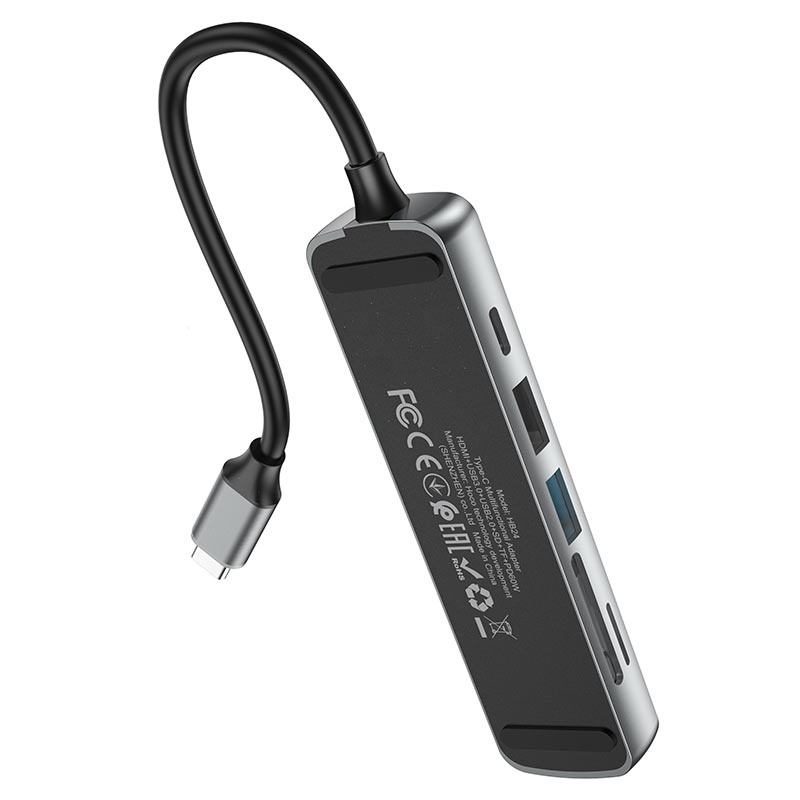 HUB USB-C RA HDMI - THẺ NHỚ - USB 3.0 HOCO HB24