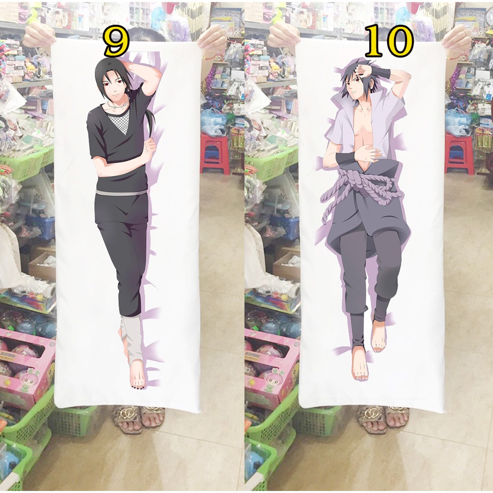 Gối ôm Gối ngủ Anime manga Naruto haruno sakura hyuga hinata gaara sasuke kakashi 1mx40cm (Tặng 1 poster hoặc 1 huy hiệu