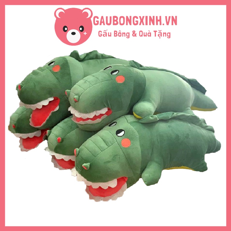 Gấu Bông Cá Sấu Ngáo đáng yêu size 60cm, Thú nhồi bông Cá Sấu mê gái siêu Dễ Thương Mềm Mịn, Quà tặng đồ chơi cho bé