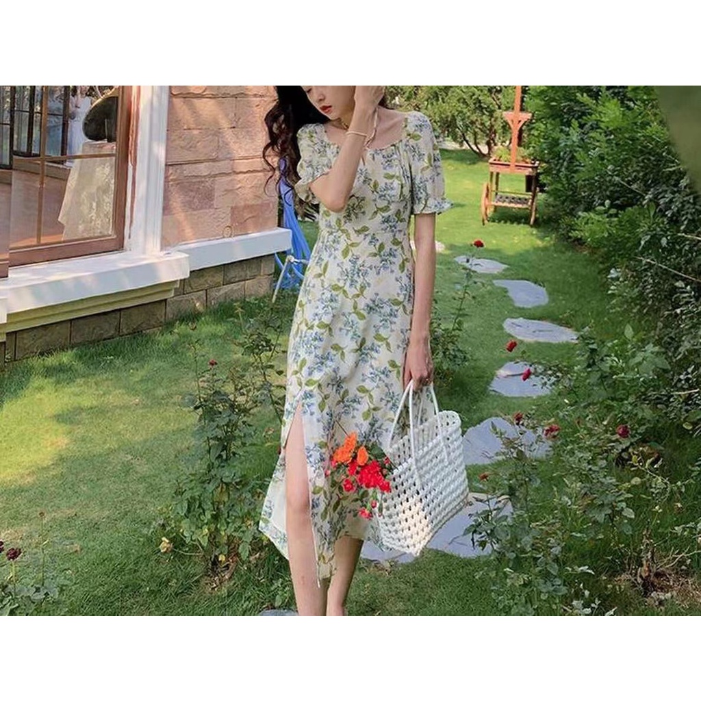 đầm bigsize nữ sexy đầm hở lưng váy đi biển đầm nữ đầm dài váy hoa nhí vintage váy tiểu thư sang chảnh đầm đi tiệc váy xẻ tà đầm tay phồng đầm cổ vuông