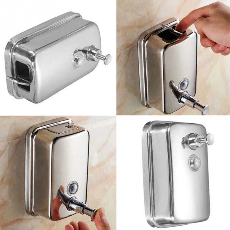 Combo 4 hộp đựng nước rửa tay treo tường inox 304 siêu bền 800ml