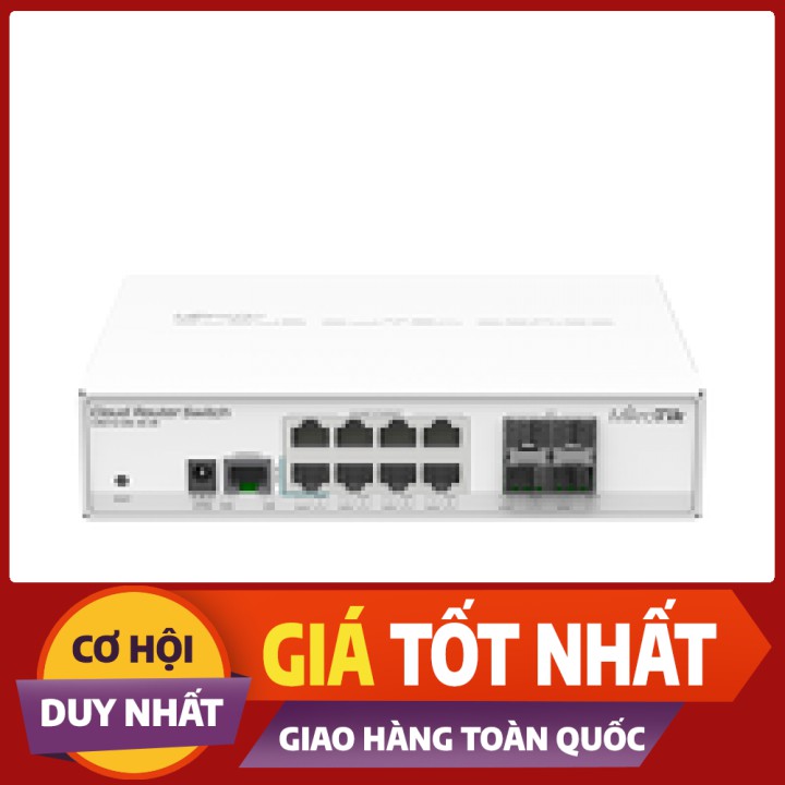 [GIÁ HỦY DIỆT] Thiết Bị Router Mikrotik CRS112-8G-4S-IN - Nhập khẩu & Bảo hành chính hãng 12 tháng