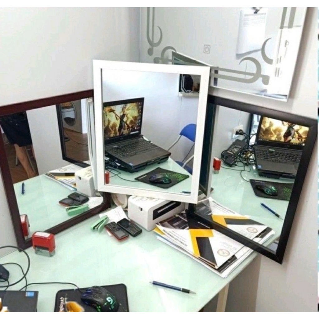 Gương soi treo tường gương để bàn decor kt 30x40